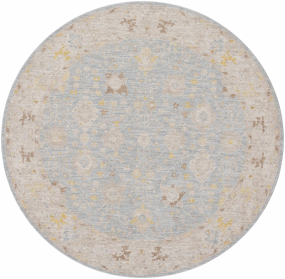 Kofi Traditional Style Blue And Beige Area Rug - The Rug Decor