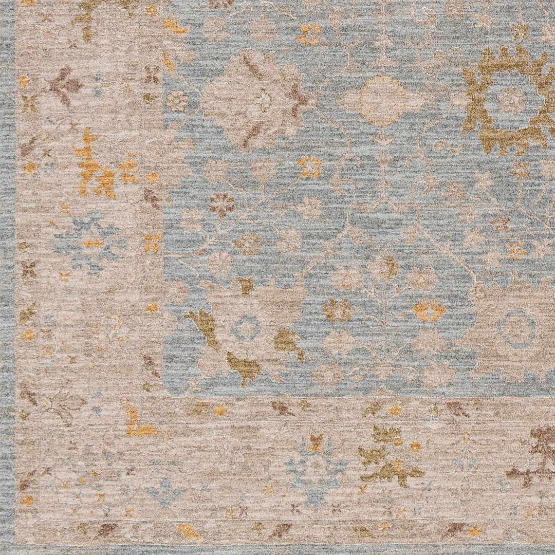 Kofi Traditional Style Blue And Beige Area Rug - The Rug Decor