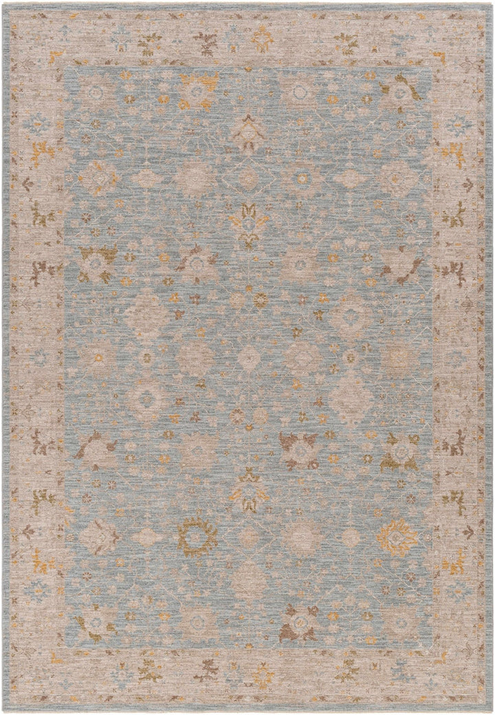 Kofi Traditional Style Blue And Beige Area Rug - The Rug Decor