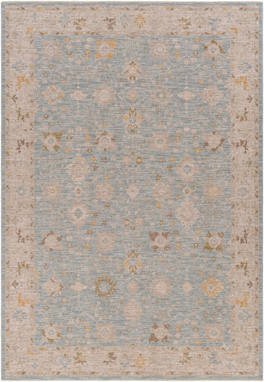Kofi Traditional Style Blue And Beige Area Rug - The Rug Decor