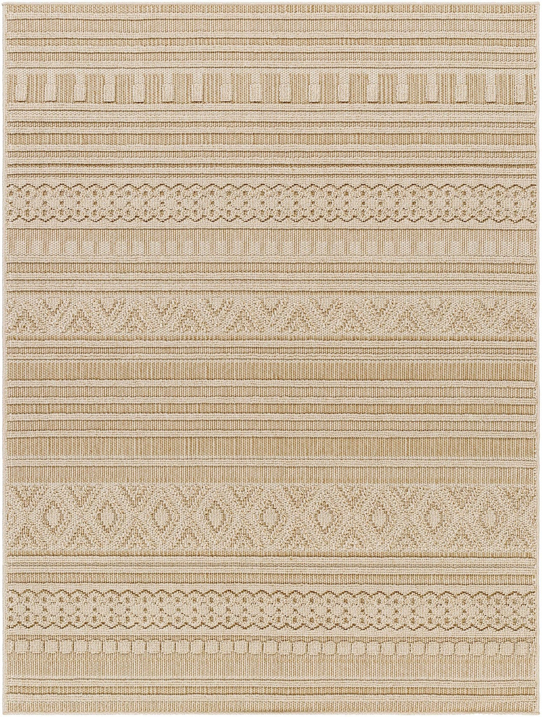 Kojo Contemporary Style Tan Outdoor Area Rug - The Rug Decor