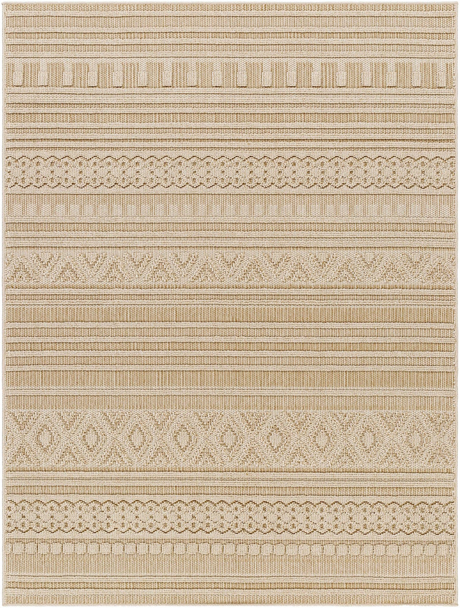 Kojo Contemporary Style Tan Outdoor Area Rug - The Rug Decor