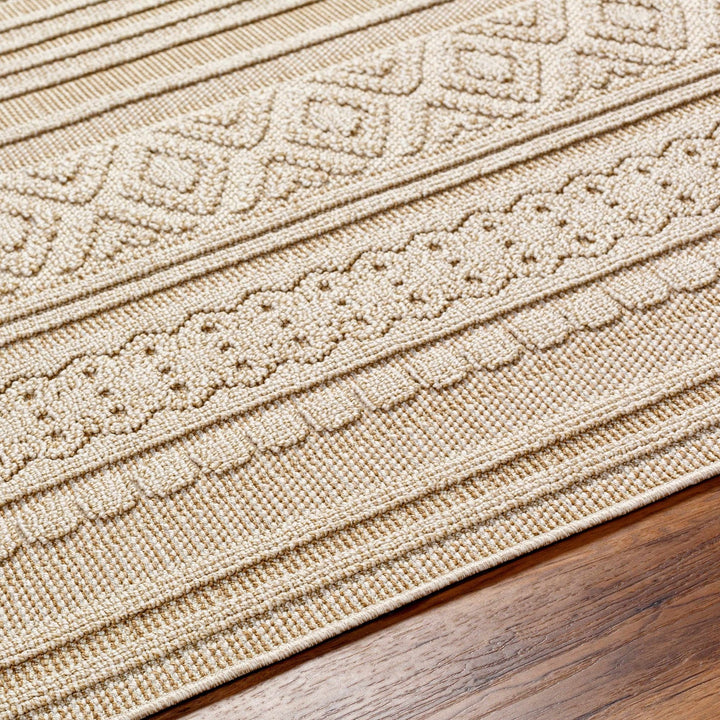 Kojo Contemporary Style Tan Outdoor Area Rug - The Rug Decor