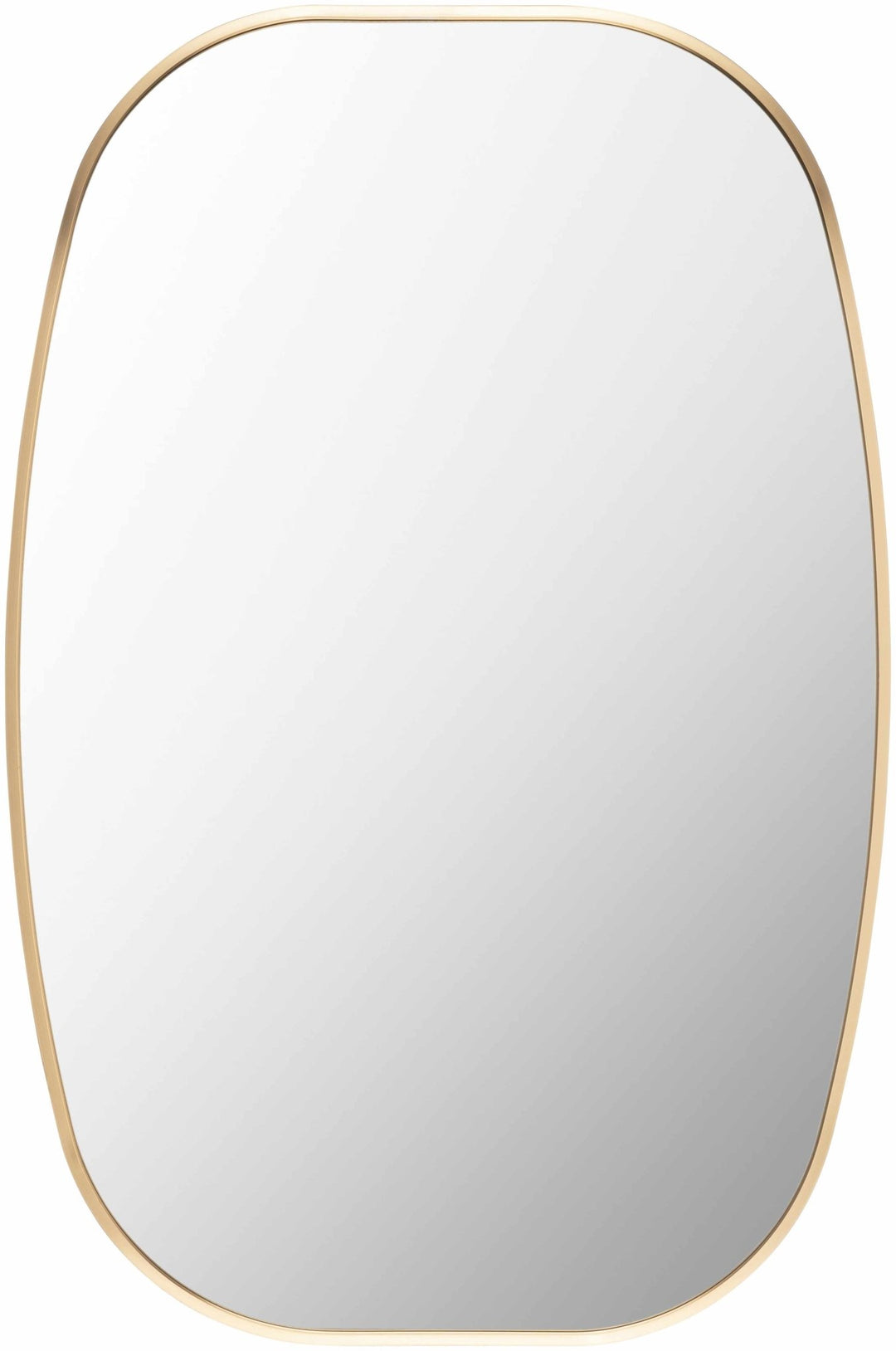 Kopparberg Gold Aluminum Frame Rectangle Mirror - The Rug Decor