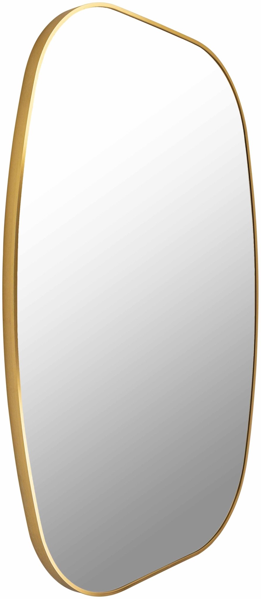 Kopparberg Gold Aluminum Frame Rectangle Mirror - The Rug Decor