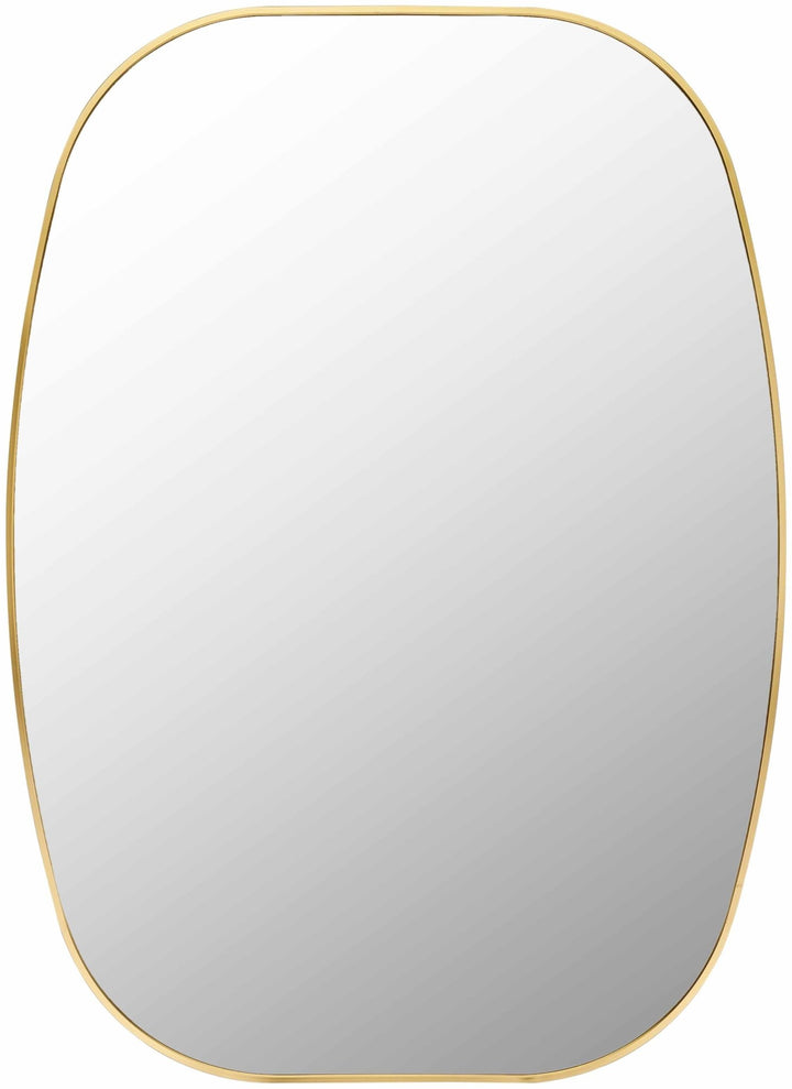 Kopparberg Gold Aluminum Frame Rectangle Mirror - The Rug Decor
