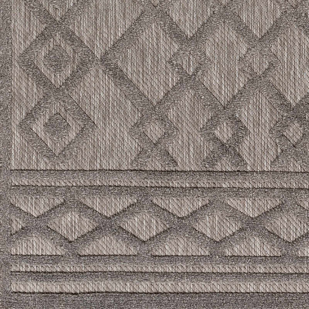 Kort Contemporary Geometrical Gray Area Rug - The Rug Decor