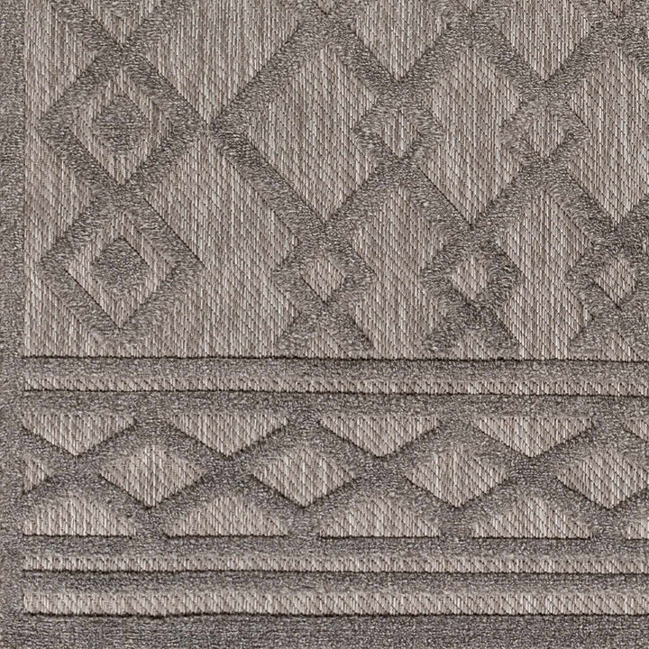 Kort Contemporary Geometrical Gray Area Rug - The Rug Decor