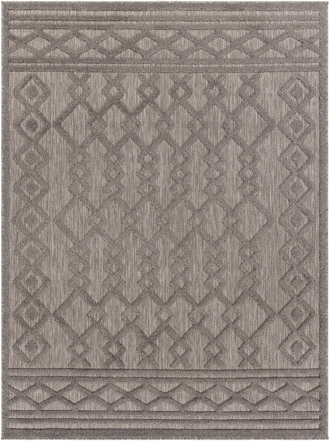 Kort Contemporary Geometrical Gray Area Rug - The Rug Decor