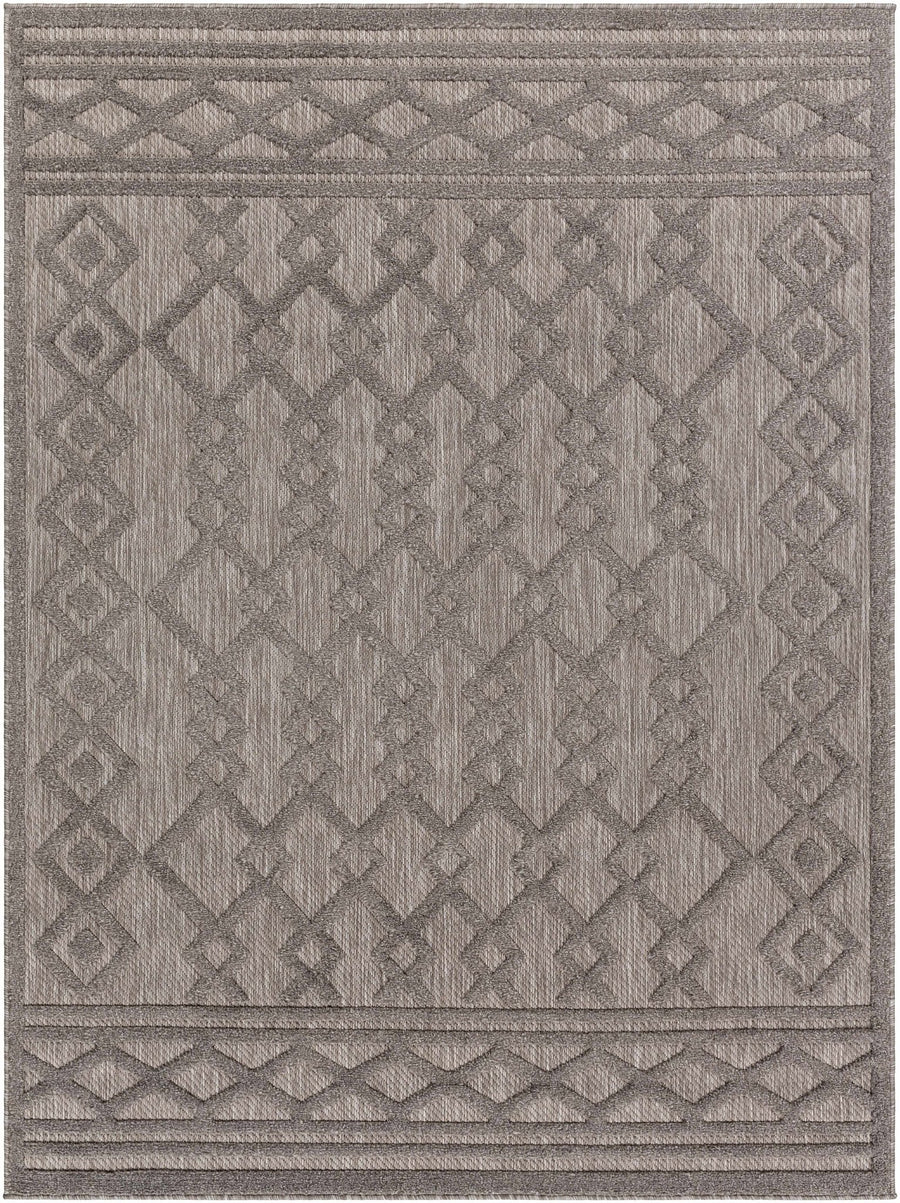 Kort Contemporary Geometrical Gray Area Rug - The Rug Decor