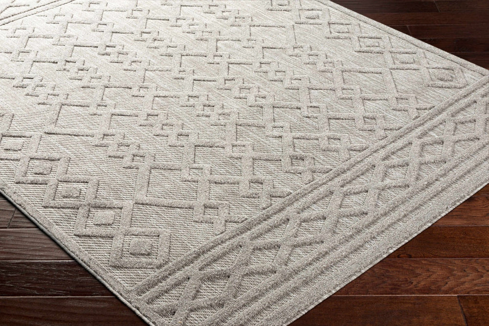 Kort Contemporary Geometrical Gray Area Rug - The Rug Decor