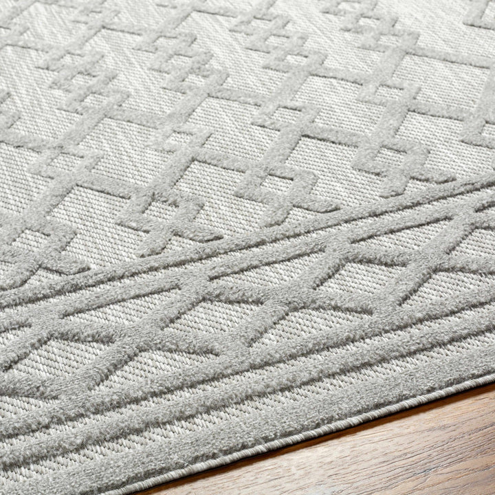 Kort Contemporary Geometrical Gray Area Rug - The Rug Decor