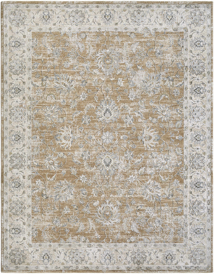 Kerem Traditional Style Gray And Brown Area Rug
