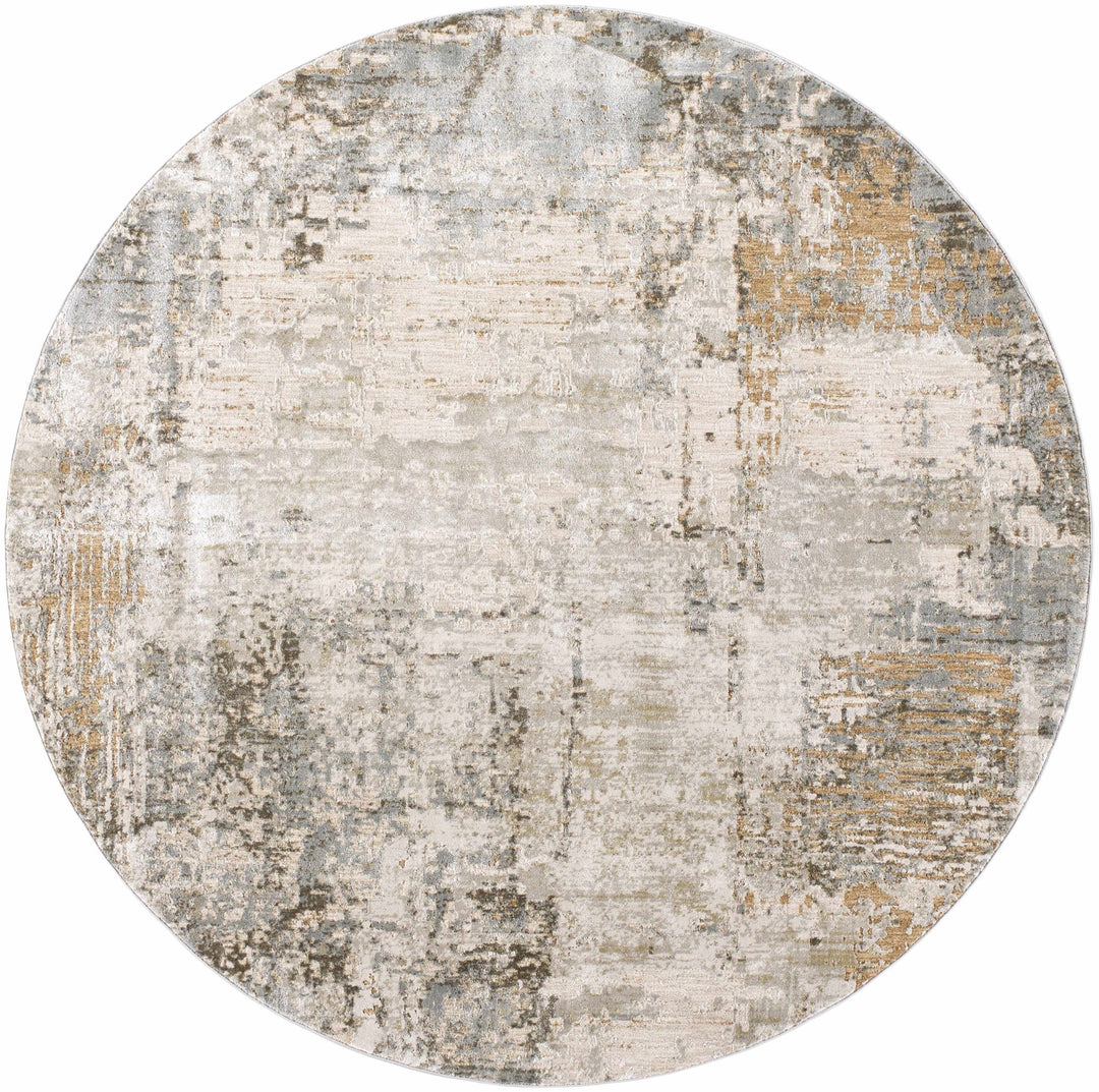Kress Modern Abstract Design Taupe And Gray Area Rug - The Rug Decor