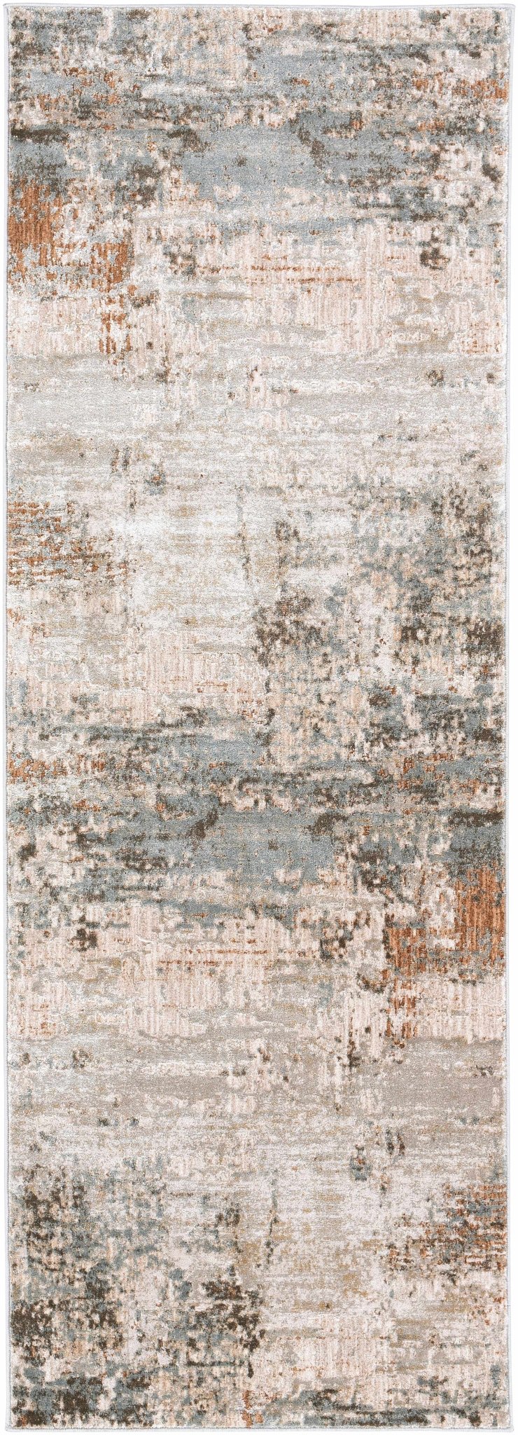 Kress Modern Abstract Design Taupe And Gray Area Rug - The Rug Decor