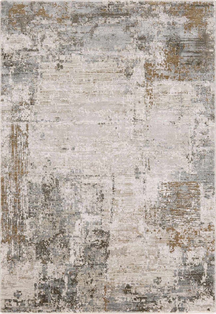 Kress Modern Abstract Design Taupe And Gray Area Rug - The Rug Decor