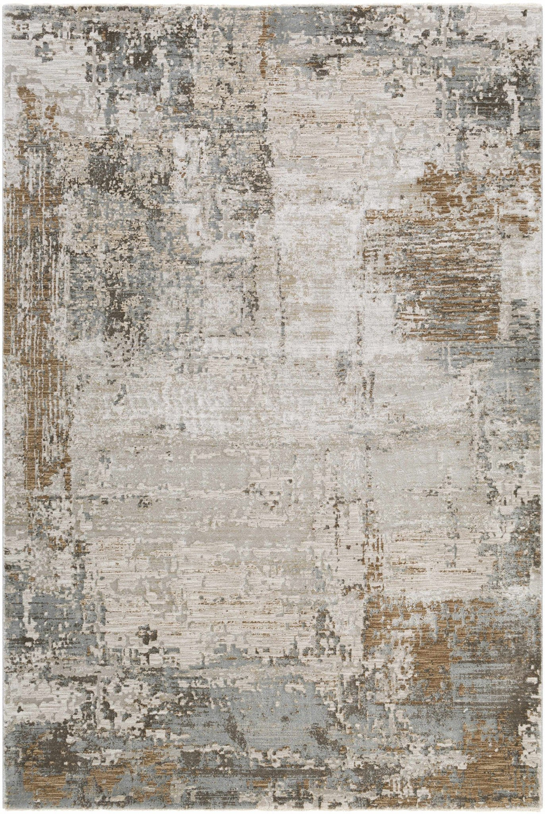Kress Modern Abstract Design Taupe And Gray Area Rug - The Rug Decor