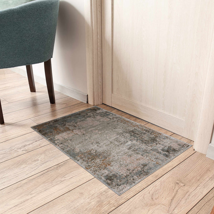 Kress Modern Abstract Design Taupe And Gray Area Rug - The Rug Decor