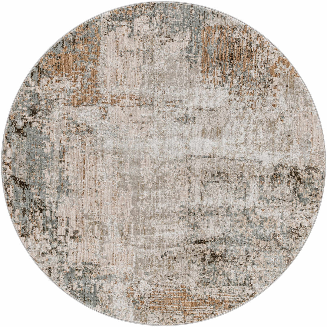 Kress Modern Abstract Design Taupe And Gray Area Rug - The Rug Decor