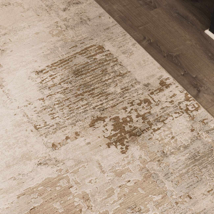 Kress Modern Abstract Design Taupe And Gray Area Rug - The Rug Decor