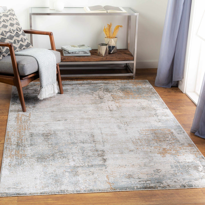 Kress Modern Abstract Design Taupe And Gray Area Rug - The Rug Decor
