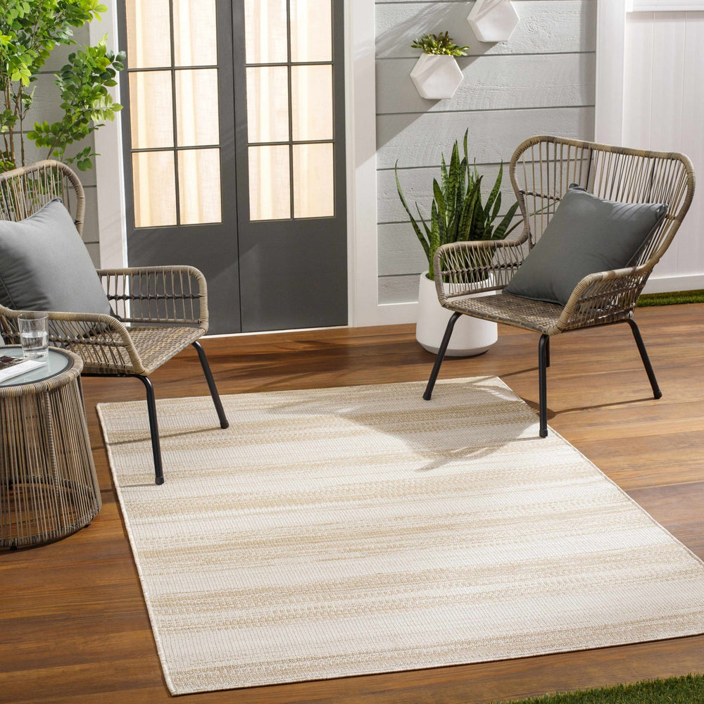 Kris Contemporary Style Beige Area Rug - The Rug Decor