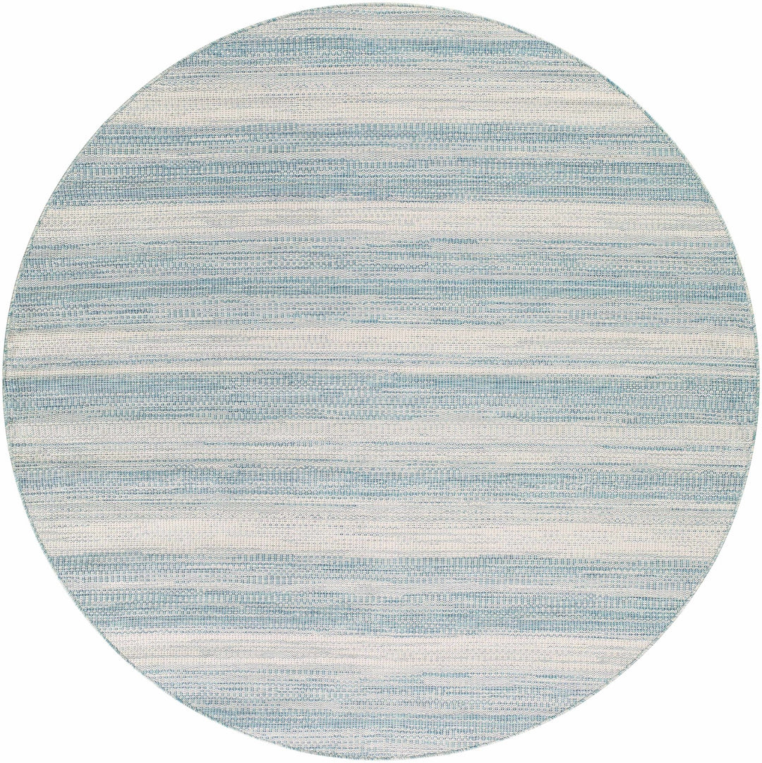 Kris Contemporary Style Teal And Ivory Area Rug - The Rug Decor