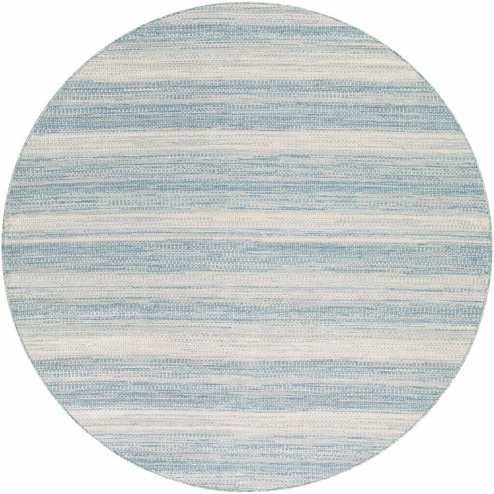Kris Contemporary Style Teal And Ivory Area Rug - The Rug Decor