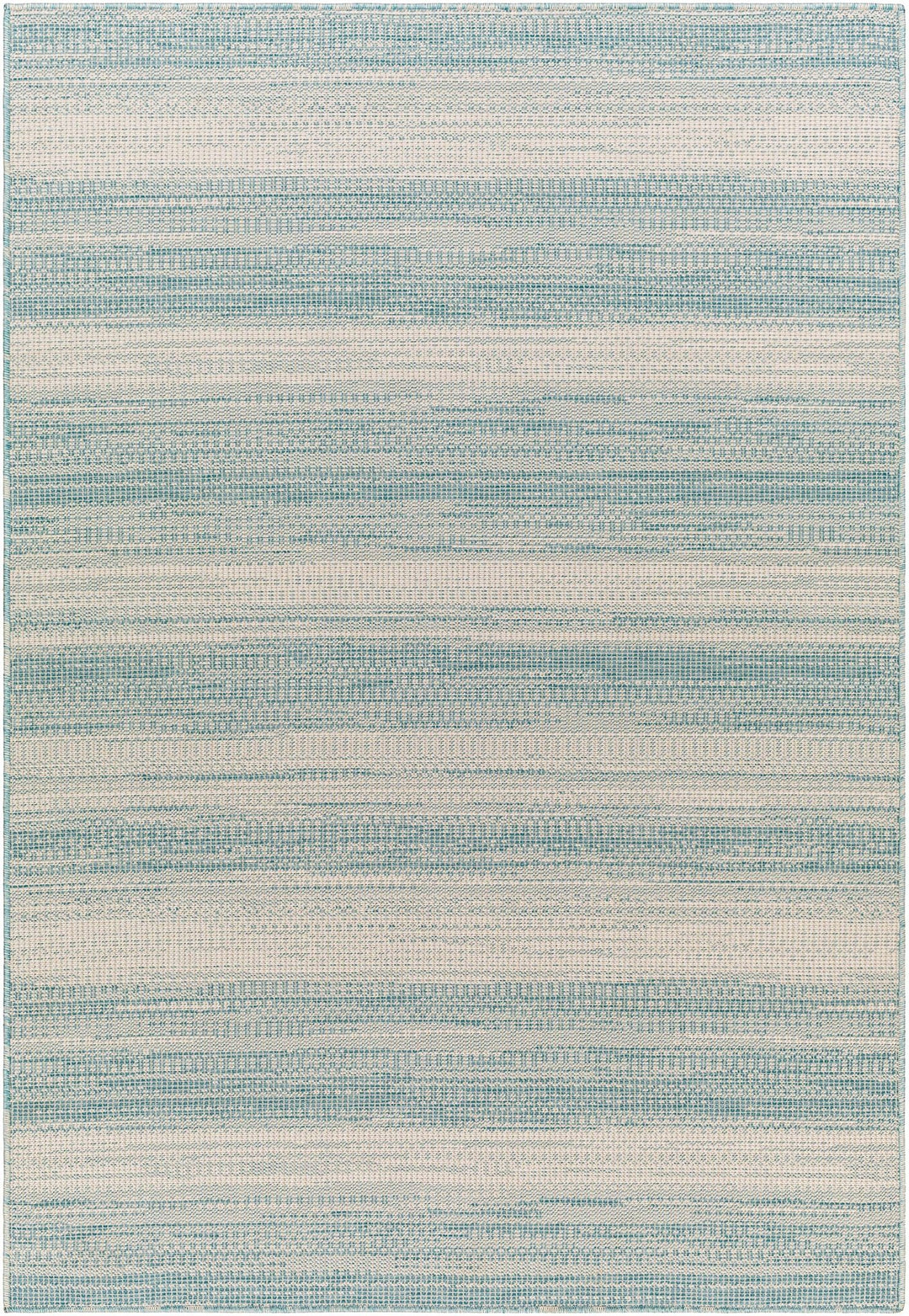 Kris Contemporary Style Teal And Ivory Area Rug - The Rug Decor