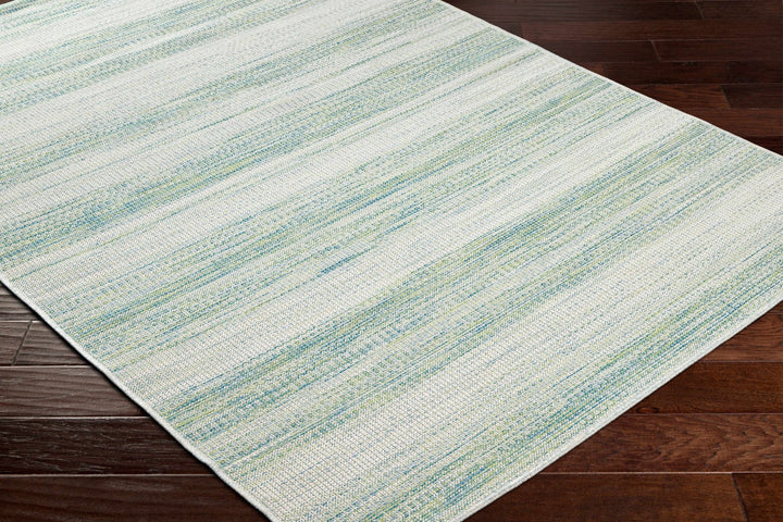 Kris Modern Stripe Pattern Green Area Rug - The Rug Decor