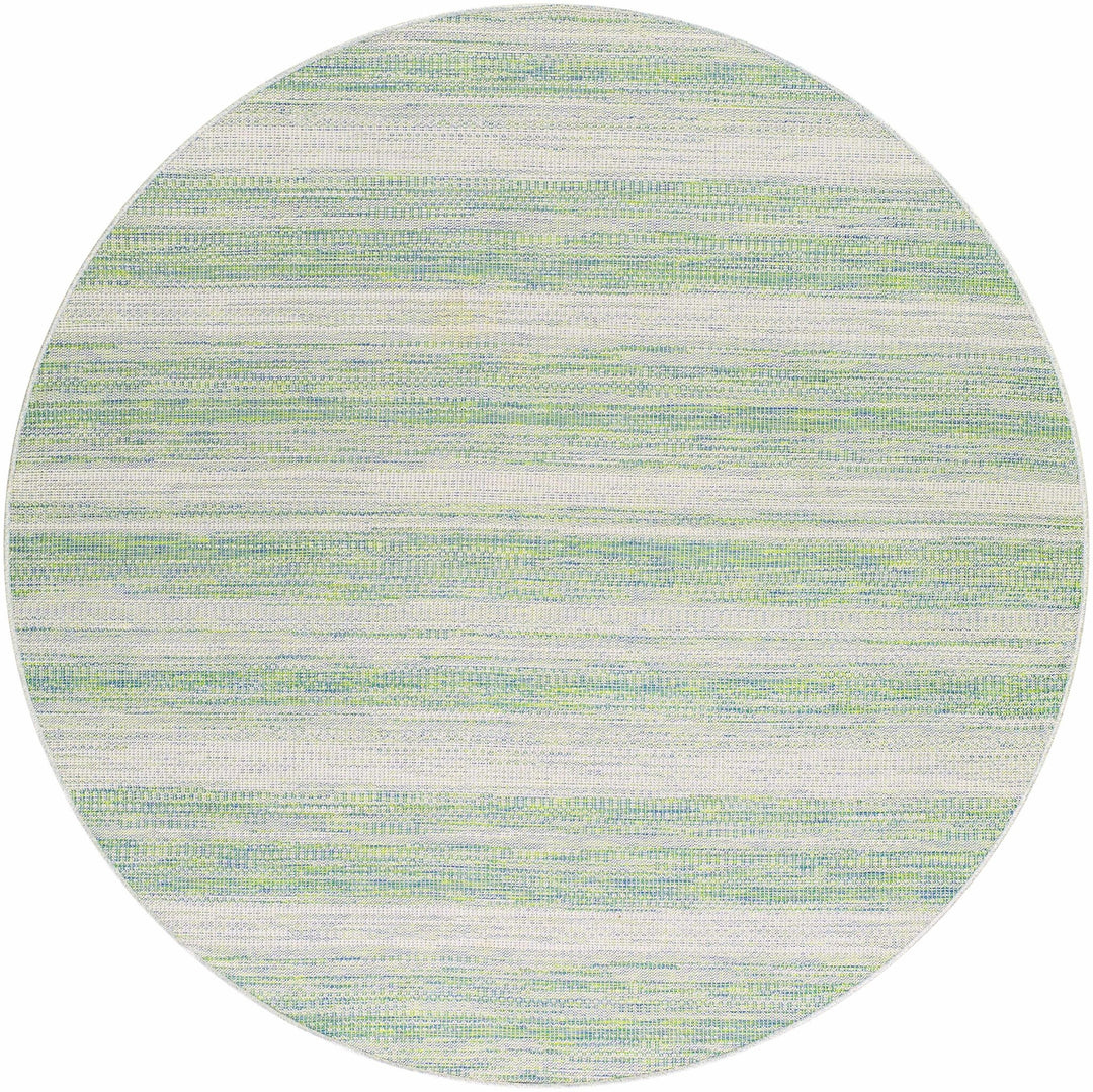 Kris Modern Stripe Pattern Green Area Rug - The Rug Decor