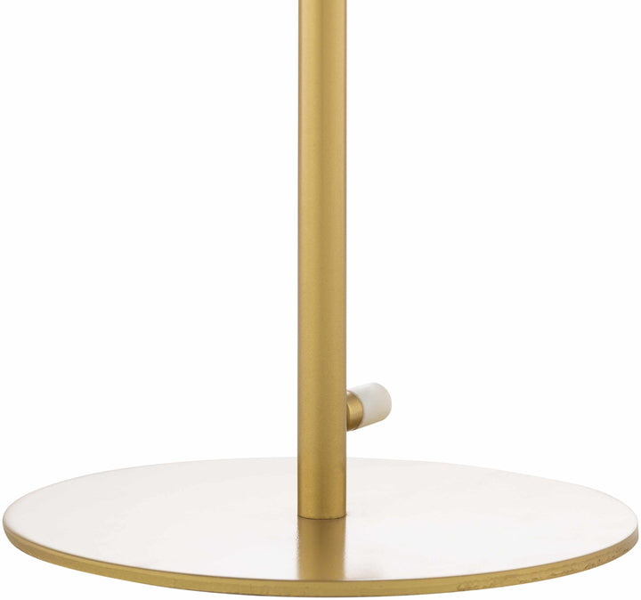 Krugersdorp Gold & White Glass Table Lamp | Contemporary Accent Lighting