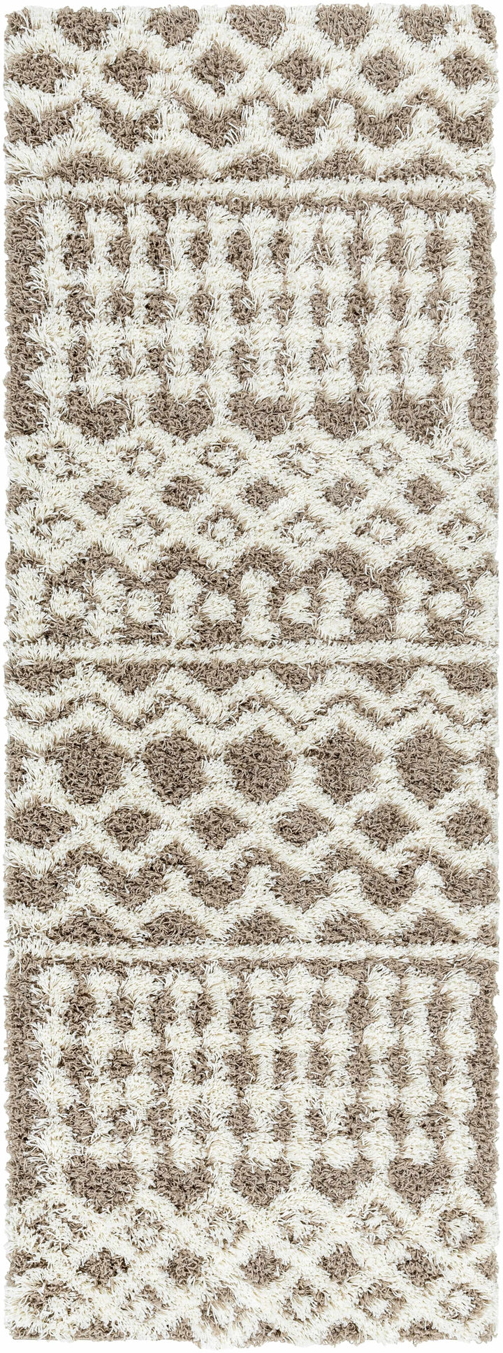Kato Contemporary Style Brown And Ivory Area Rug