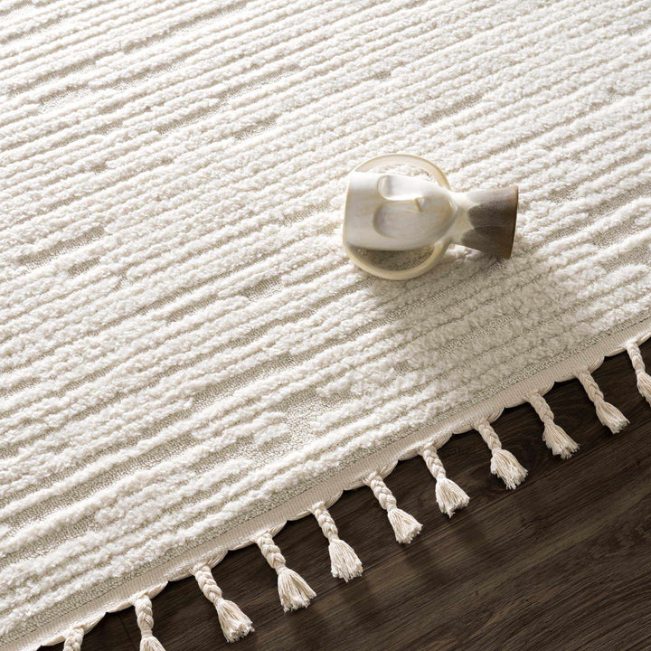 Kulu Ivory Contemporary Style Area Rug - The Rug Decor