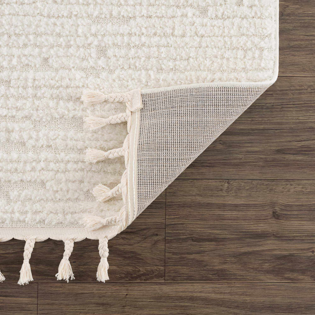 Kulu Ivory Contemporary Style Area Rug - The Rug Decor