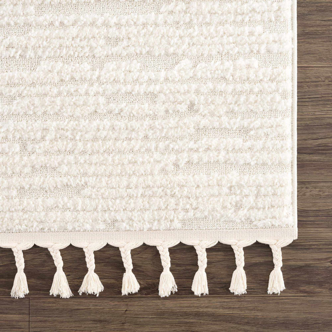 Kulu Ivory Contemporary Style Area Rug - The Rug Decor