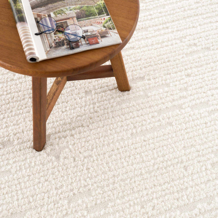Kulu Ivory Contemporary Style Area Rug - The Rug Decor
