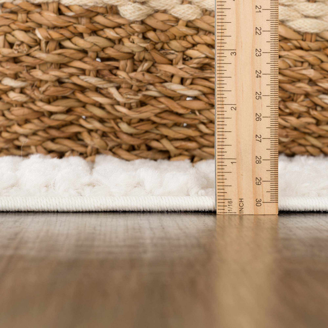Kulu Ivory Contemporary Style Area Rug - The Rug Decor