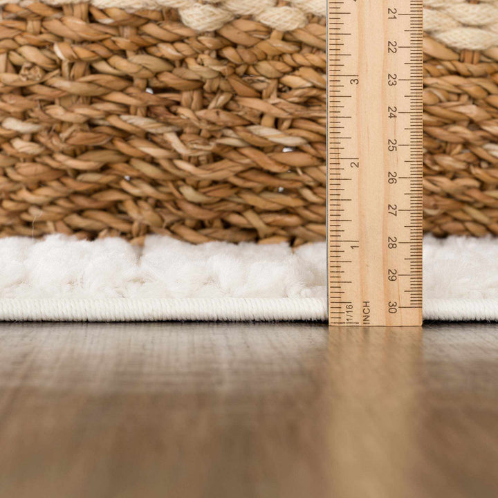 Kulu Ivory Contemporary Style Area Rug - The Rug Decor