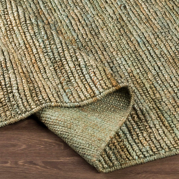 Kurtz Modern Style Olive Hand Woven Jute Area Rug