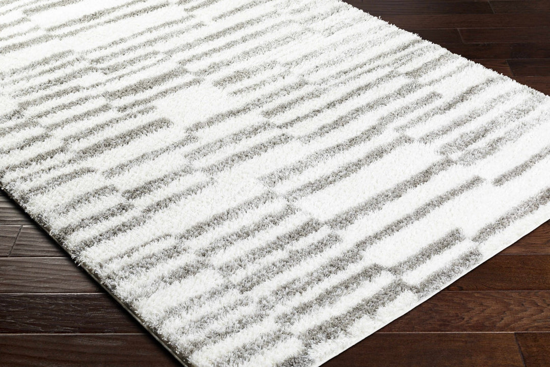 Kuron Modern Style Ivory And Gray Area Rug - The Rug Decor