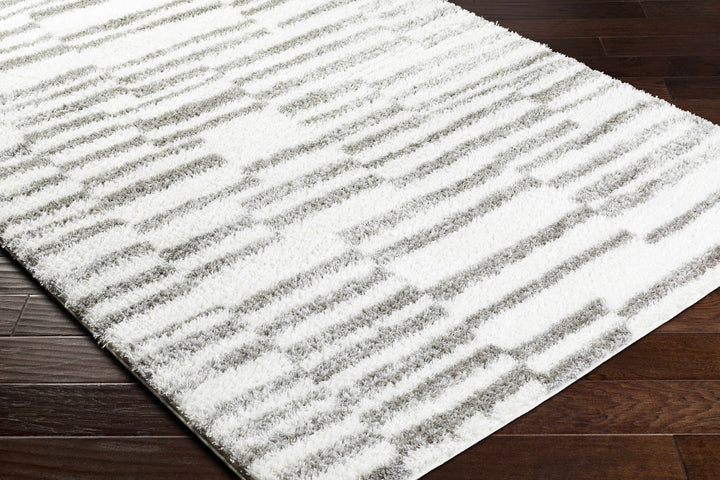 Kuron Modern Style Ivory And Gray Area Rug - The Rug Decor