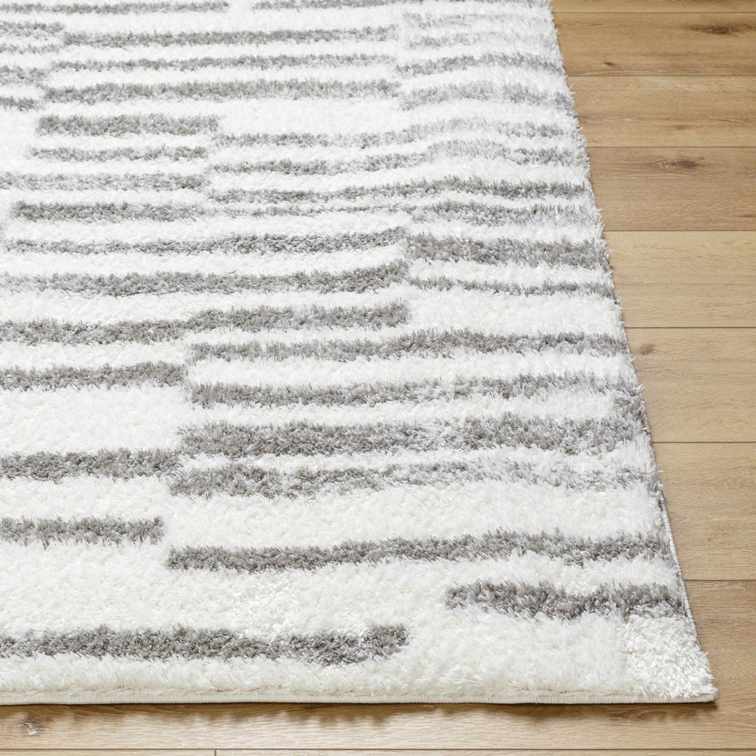 Kuron Modern Style Ivory And Gray Area Rug - The Rug Decor