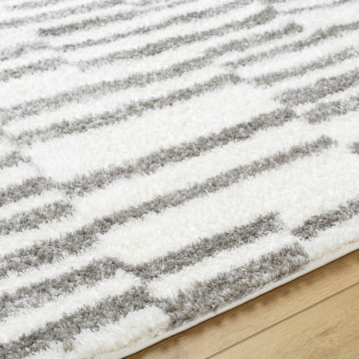 Kuron Modern Style Ivory And Gray Area Rug - The Rug Decor