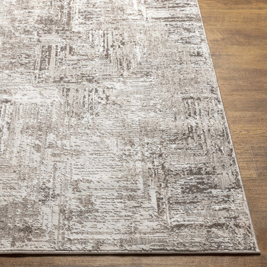 Kutloanong Brown And Ivory Modern Abstract Area Rug - The Rug Decor