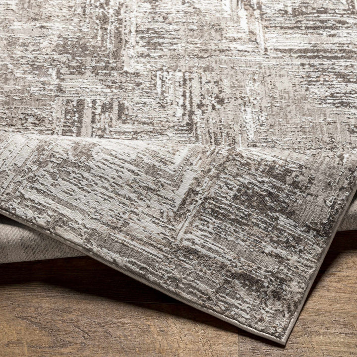 Kutloanong Brown And Ivory Modern Abstract Area Rug - The Rug Decor