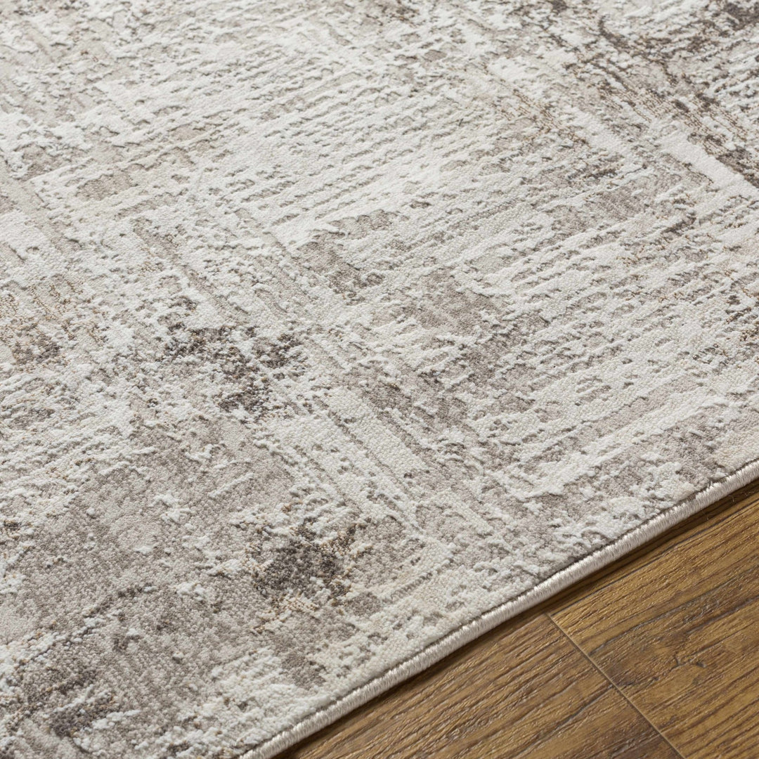 Kutloanong Brown And Ivory Modern Abstract Area Rug - The Rug Decor