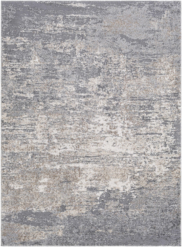 Kyabram Modern Abstract Design Gray And Ivory Area Rug - The Rug Decor