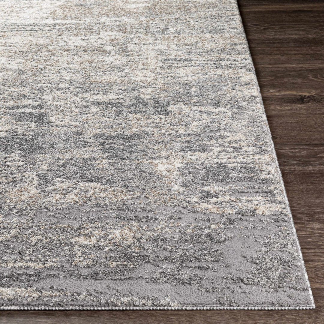 Kyabram Modern Abstract Design Gray And Ivory Area Rug - The Rug Decor