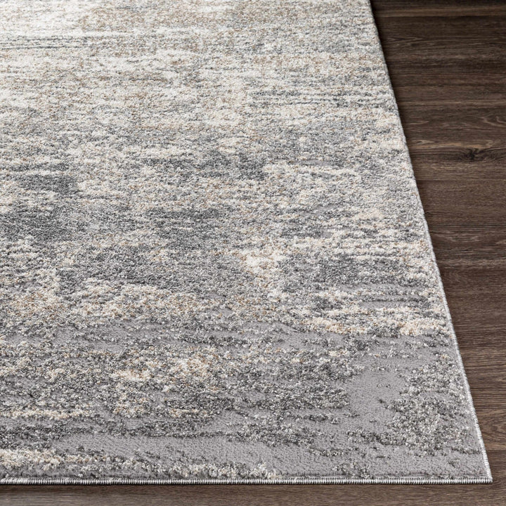 Kyabram Modern Abstract Design Gray And Ivory Area Rug - The Rug Decor